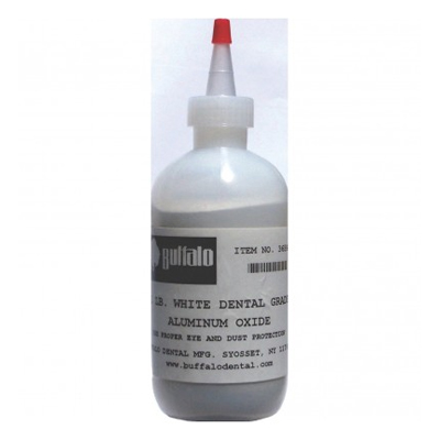 Buffalo Dental White Aluminum Oxide, 50 Micron, Dental Grade Abrasive, 4 lb refill