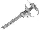 Buffalo Dental Boley gauge - Regular, not Orthodontic, with 1-100 mm measuring range