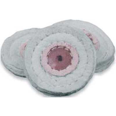 Buffalo Dental Chamois buff with leather center, 2" x 10 ply, excellent for application