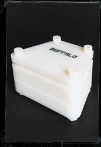 Buffalo Dental Microwavable Flask, High-Impact, High-Strength, 4-Bolt Closure system with 3-piece