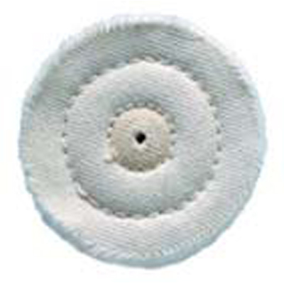 Buffalo Dental Flannel Buffs, 4" x 20 ply, for smooth finishing and application of polishing