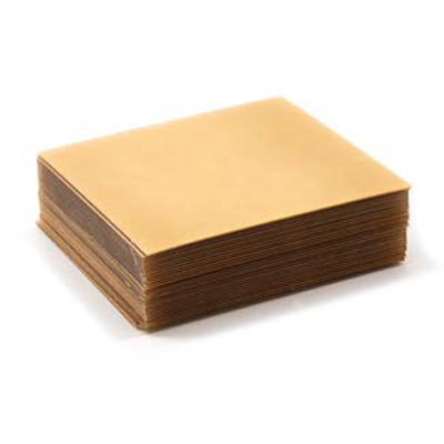 Buffalo Dental #20 gauge, 4" x 4" sheet of flexible wax with pressure-sensitive adhesive on one