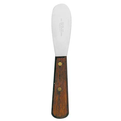 Buffalo Dental #16R Stainless Steel Spatula with 3.5" Extra Stiff Blade and Wooden Handle