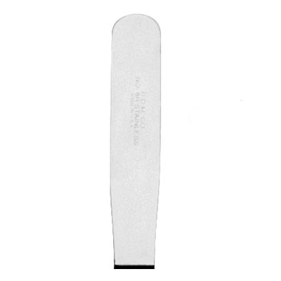 Buffalo Dental #8R Stainless Steel Spatula with 4" Stiff Blade and Wooden Handle, for Mixing