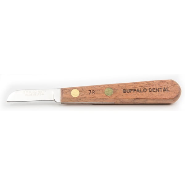 Buffalo Dental #7R (1.5" straight blade) knife with rosewood handle