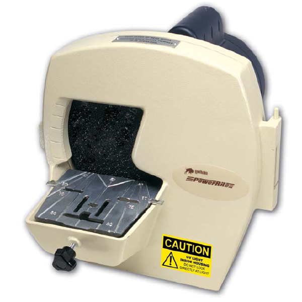 Buffalo Dental 10" diameter Carborundum wheel Ultra-Violet Model Trimmer, 1/3 HP motor, 120 V AC