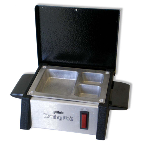 Buffalo Dental Waxing Unit, Aluminum Tray is 2 1/2" x 1 3/8" x 3/4", 3 Compartments, 110v