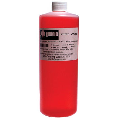 Foil Cote Liquid Separator - Ready to use Pink Alginate Protective Coating and Separator, 1 Quart