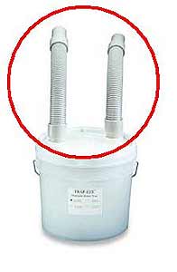 Trap-Eze Replacement Hose, 2/Pk. Two flexible hoses