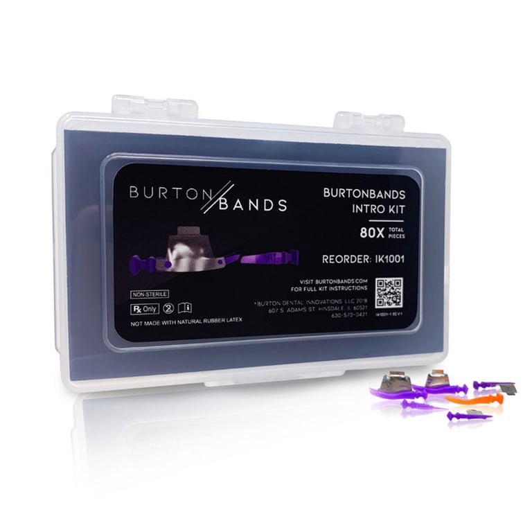 BurtonBands Intro Pack, Includes: 10 left-facing Anterior wedges, 10 right-facing Anterior wedges