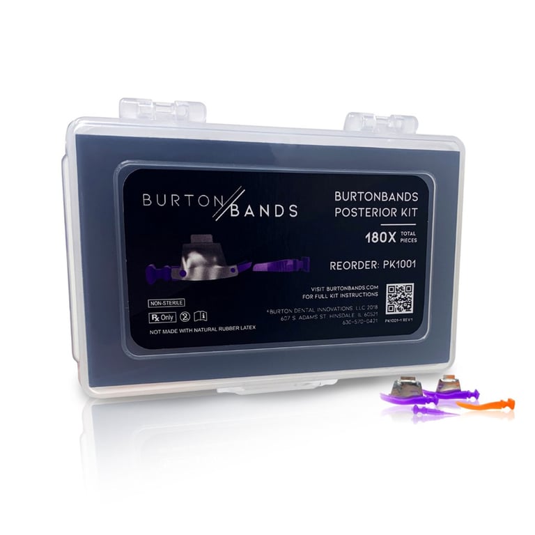 BurtonBands Posterior Kit, Includes: 40 left-facing Split Wedges (20 small 20 large), 40