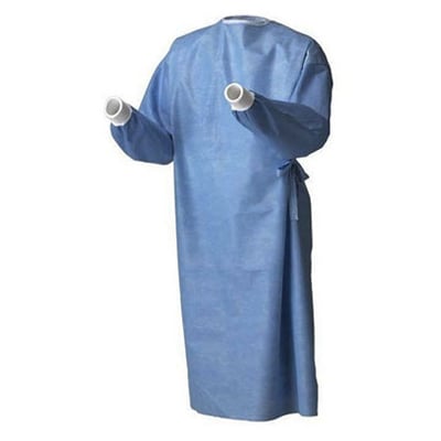 RoyalSilk AAMI Level 3 Surgical Gown, Blue, X-Lar