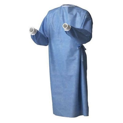 RoyalSilk AAMI Level 3 Surgical Gown, Blue, XXX-L