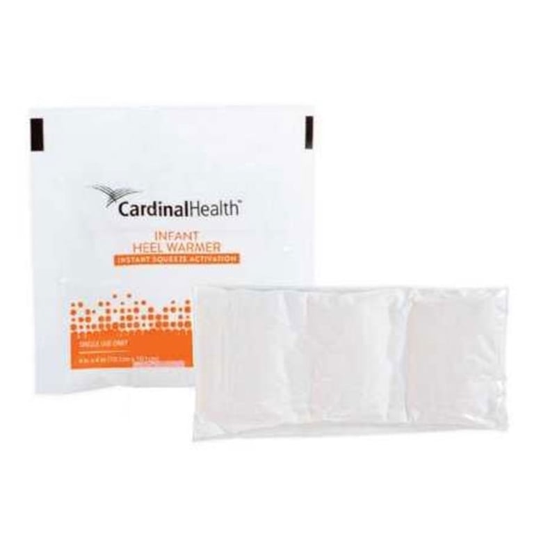Cardinal Health Instant Infant Heel Warmer, Disposable, 100/Box. One size fits most. Plastic cover