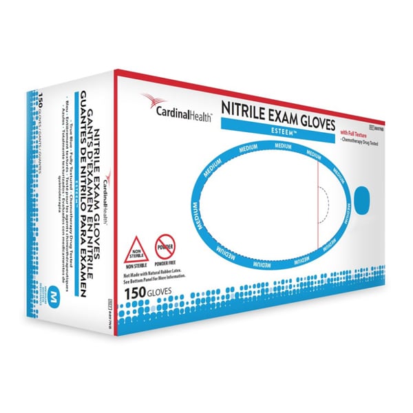 Esteem Nitrile Exam Gloves, Large, Powder Free, N