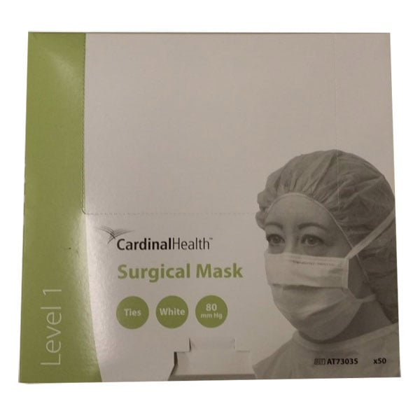 Secure-Gard ASTM Level 1 Surgical Tie-On Mask, White, 50/Pk. BFE >= 95% ...
