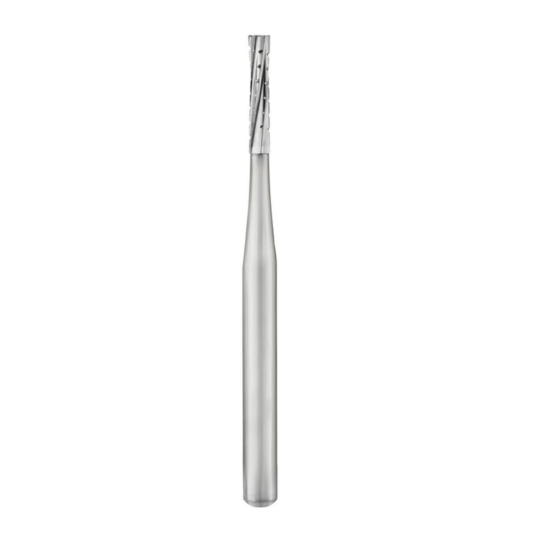 Cargus FG #557 SL (Surgical Length) Straight Fissure Crosscut Carbide Bur, 10/Pk