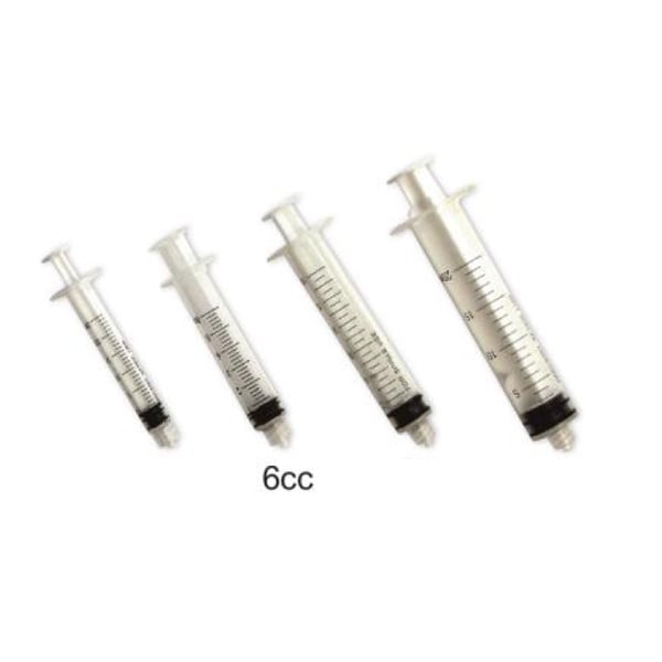 MARK3 Luer Lock Endo Irrigation Syringe 6cc 50/Pk. Non-sterile, compatible with all luer