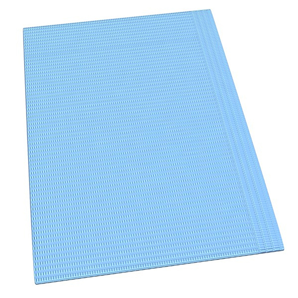 MARK3 Blue Patient Bibs 13" x 19", 2-ply paper/1-ply poly, 500/bx. Increased strength & tear
