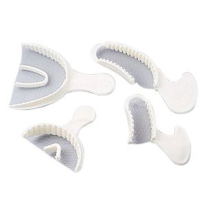 MARK3 Full Arch bite registration tray, 30/bx. Disposable, rigid plastic frame, thin non-tear