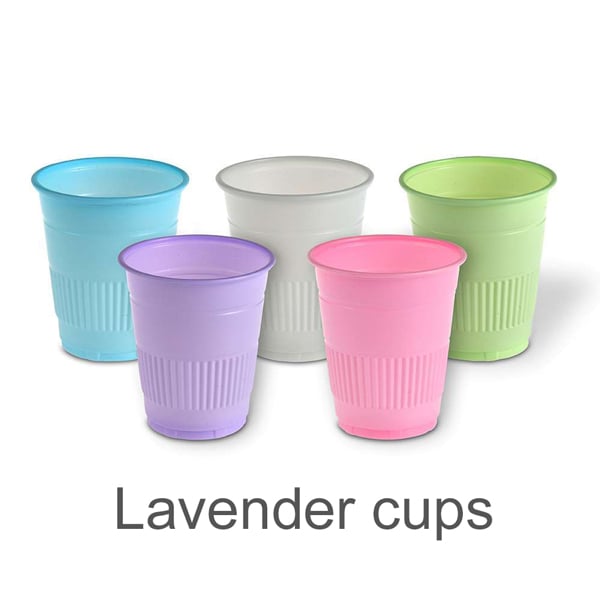 MARK3 Disposable 5 oz Plastic Cups - Lavender - 1000/Cs. Made with Polypropylene, rigid design