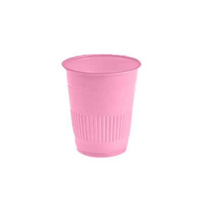 MARK3 Disposable 5 oz Plastic Cups - Pink - 1000/Cs. Made with Polypropylene, rigid design