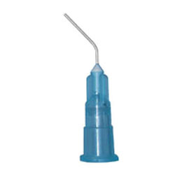 MARK3 Pre-Bent Needle Applicator Tips- 25ga, Blue, 100/Pk