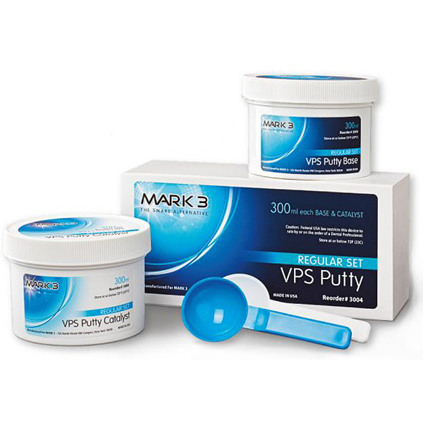 MARK3 VPS Putty Fast Set, 300 ml Base & Catalyst, 1:00 Work time, 3:00 Set time. Precise detail