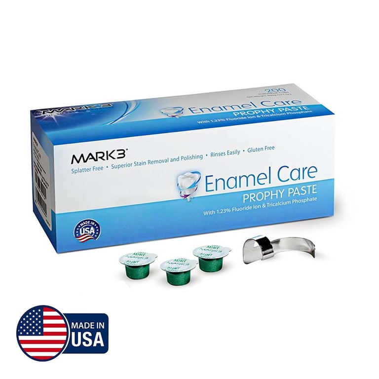 MARK3 Enamel Care Prophy Paste, Medium Grit, Mint