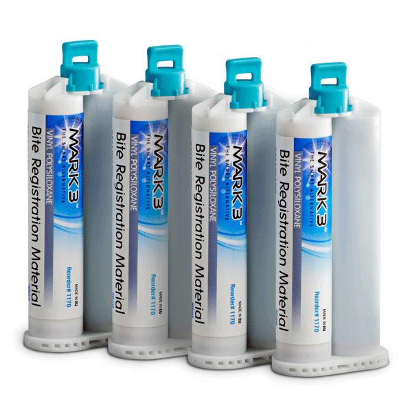 MARK3 Max Bite Unflavored Bite Registration Regular Set 100/Pk. 100 x 50 ml/Case. Working time: 1