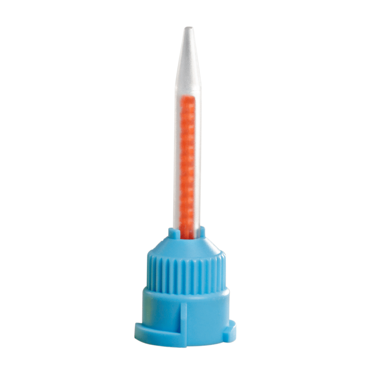 MARK3 Short T-Style HP Mixing Tips for C&B, Blue/Orange, 10:1/4:1, 25/Pk. The shorter T-Mixer