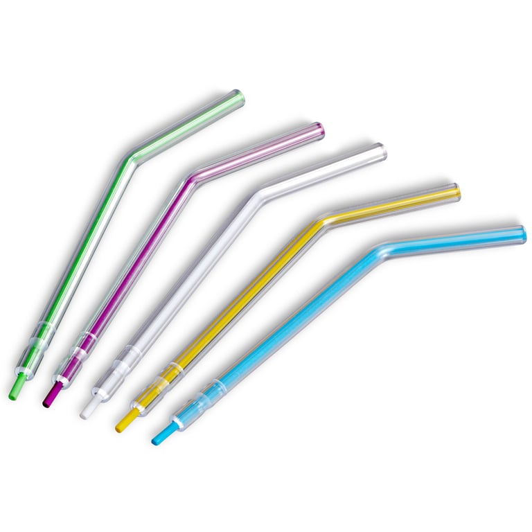 MARK3 Multicolored Plastic Air Water Syringe Tips, 1500/Pk. Easy to use-no adapter needed. Quad