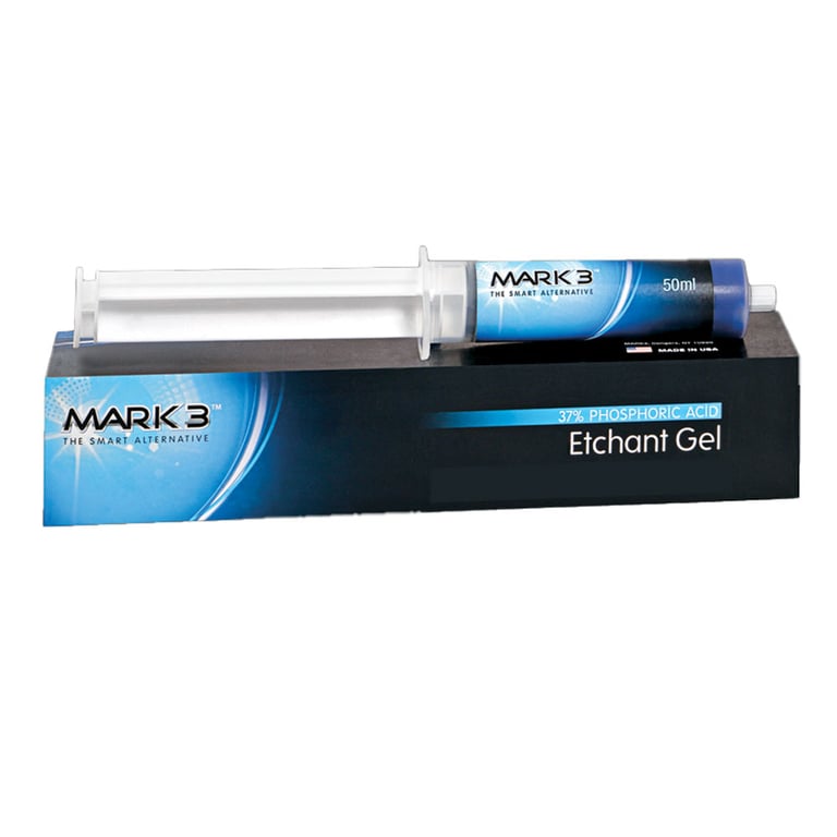 MARK3 Etchant Gel 37% Phosphoric Acid, Jumbo Refill 50ml Syringe, 1/Pk
