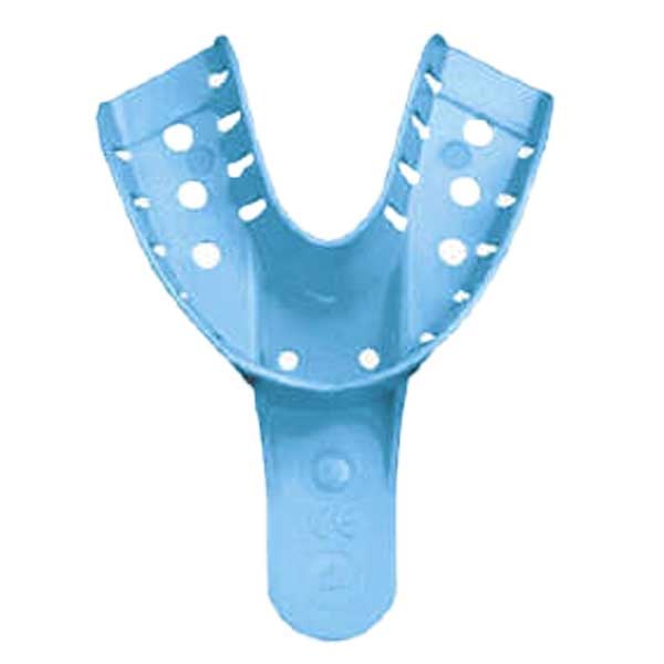 MARK3 Disposable Impression Trays #4, Lower Medium, Blue, 12/Pk. Innovative design ensures