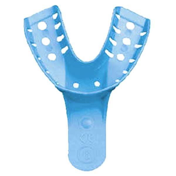 MARK3 Disposable Impression Trays #6, Lower Small, Blue, 12/Pk. Innovative design ensures material