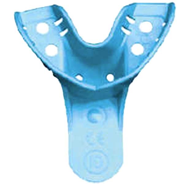 MARK3 Disposable Impression Trays #10, Anterior Lower, Blue, 12/Pk. Innovative design ensures