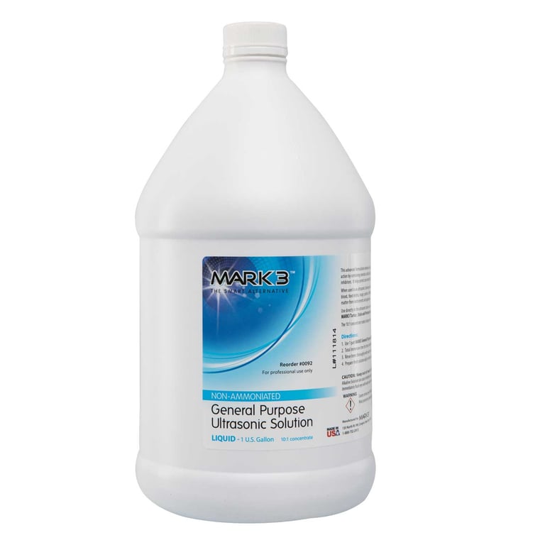 MARK3 General Purpose Ultrasonic Solution Liquid 1 Gallon - 10:1 Concentrate. non-ammoniated