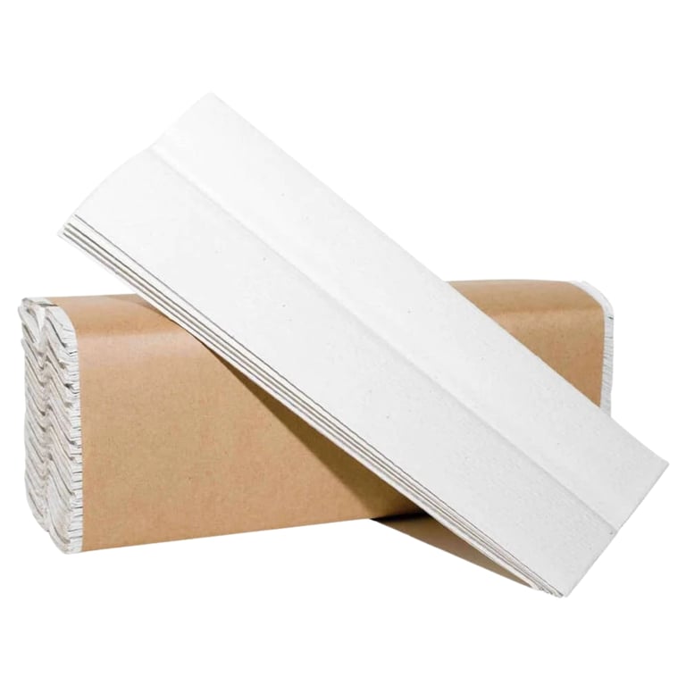 MARK3 1-Ply Paper C-Fold Towel, White, Case of 12 x 200, 2400/Pk. Absorbs clinical fluids