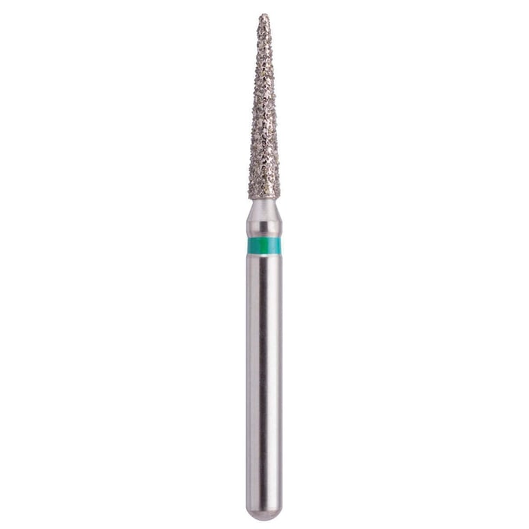 MARK3 Blue Streak FG #858.014 Coarse, Pointed Cone Diamond Bur, 5/Pk. Designed for multi-use