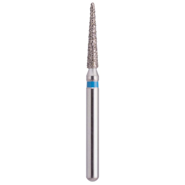 MARK3 Blue Streak FG #859.010 Medium, Pointed Cone Diamond Bur, 5/Pk. Designed for multi-use