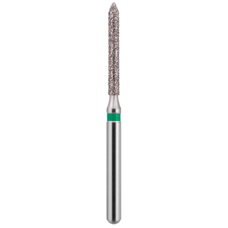MARK3 Blue Streak FG # 885.012 Coarse, Beveled Cylinder Diamond Burs, 5/Pk. Designed for multi-use