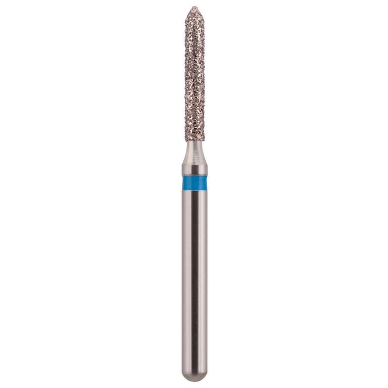 MARK3 Blue Streak FG #885.012 Medium, Beveled Cylinder Diamond Burs, 5/Pk. Designed for multi-use