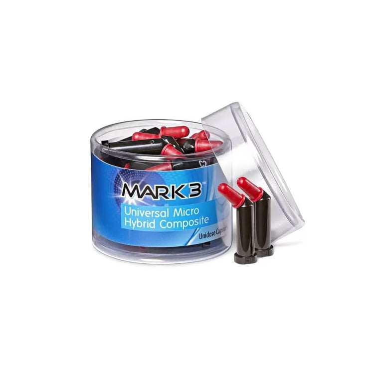 MARK3 Micro-Hybrid Composite A3.5 Unidose 20/Pk. 0.315g per compule. Universal composite suitable