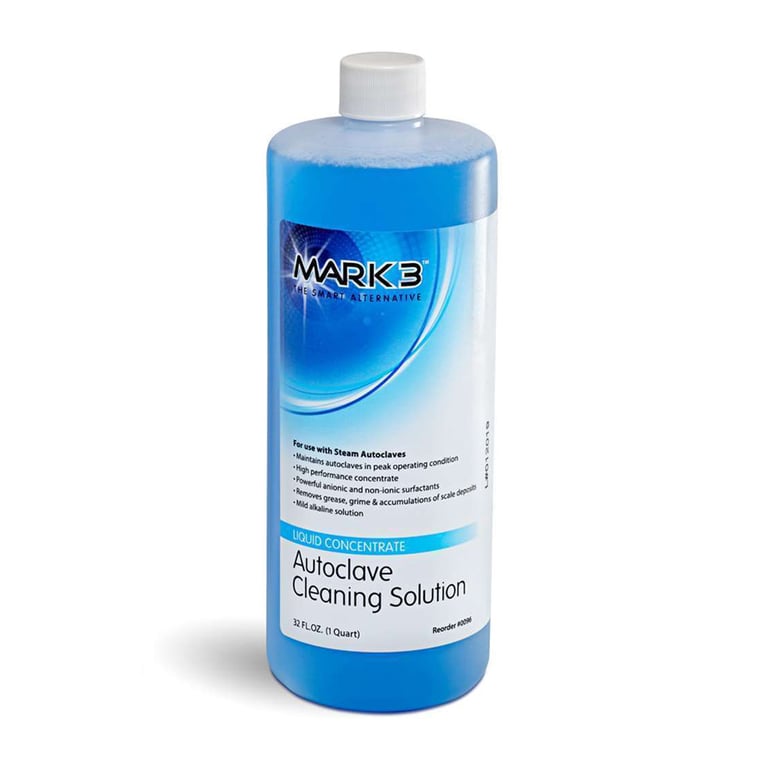 MARK3 Autoclave Cleaner High-Performance Concentrate, 32 oz. Bottle, 1/Pk. Maintains autoclaves