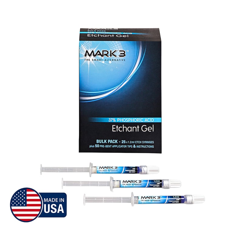 MARK3 Etchant Gel 37% Phosphoric Acid Bulk Pack 2
