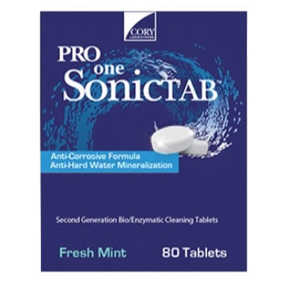 Pro One Sonic Ultrasonic Bioenzymatic Tablet 80/bx. Biodegradable, non-chlorine, anti-rust, dual