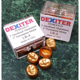Dexiter #5 Lower Right 1st Bicuspid Gold Anodized