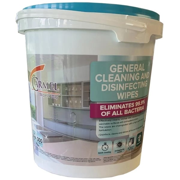 Wipe it Away General Cleaning and Disinfecting Wipes, 300/Bucket. Size 7.1" x Net32
