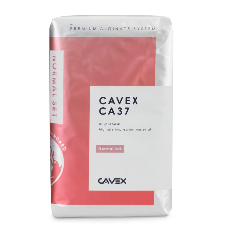 Cavex CA37 Alginate - Regular Set, Dust-Free, Pink, Peppermint flavor, box of 1.1 lb (500g)
