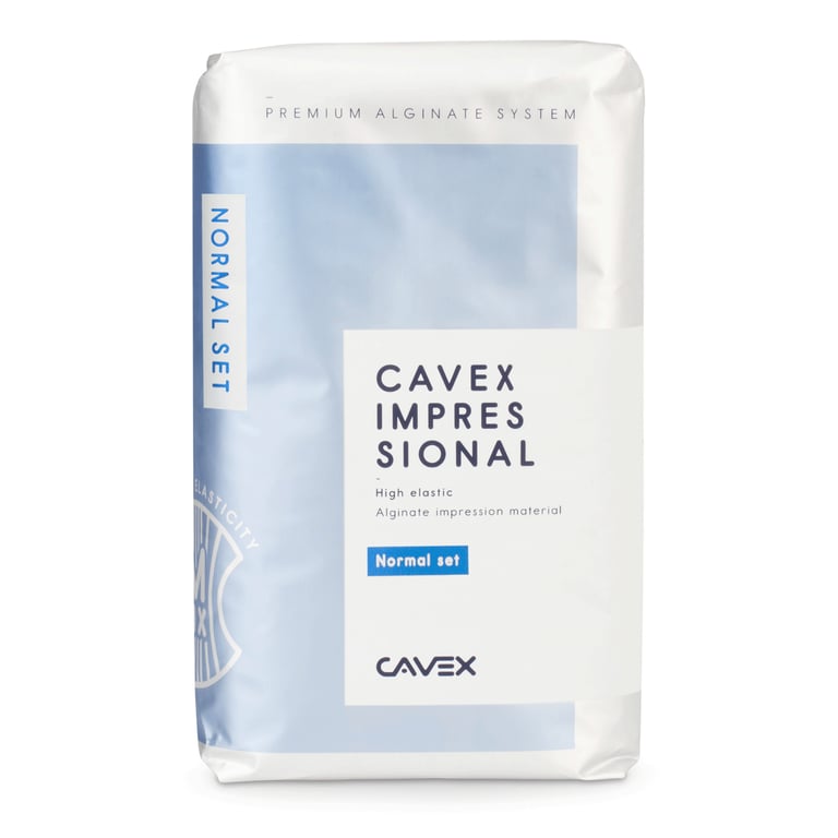 Cavex Impressional Alginate Regular Set, Dust-Free, Blue, Spearmint flavor, box of 1.1 lb (500g)